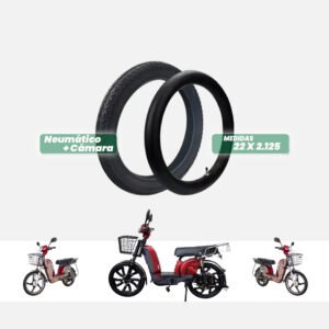 Neumático para bicicleta eléctrica 22 x 2.125 + cámara