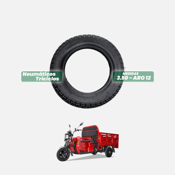 Neumático para triciclo eléctrico de carga